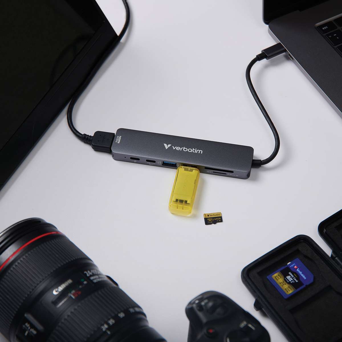 Hub Multipuerto Verbatim USB-C 7 Puertos